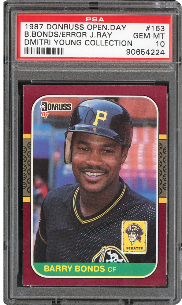 1987 Donruss Opening Day Barry Bonds #163A J.Ray | 1990 Topps #414A ...